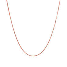 Load image into Gallery viewer, 14k Rose Gold Diamond Cut Round Wheat Chain 0.6mm
