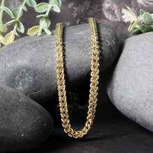 Load image into Gallery viewer, 3.9mm 14k Yellow Gold Square Franco Chain
