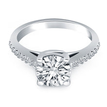 Load image into Gallery viewer, 14k White Gold Trellis Diamond Engagement Ring
