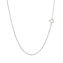 Load image into Gallery viewer, 14k White Gold Classic Box Chain 0.45mm

