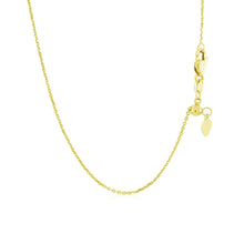 Load image into Gallery viewer, 14k Yellow Gold Adjustable Cable Chain 0.9mm
