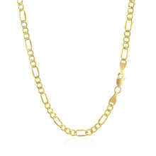 Load image into Gallery viewer, 2.8mm 10k Yellow Gold Lite Figaro Chain
