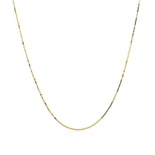 Load image into Gallery viewer, 14k Yellow Gold Classic Box Chain 0.6mm
