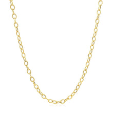 Load image into Gallery viewer, 2.5mm 14k Yellow Gold Pendant Chain with Textured Links
