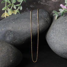 Load image into Gallery viewer, 14k Yellow Gold Diamond-Cut Bead Chain 1.0mm
