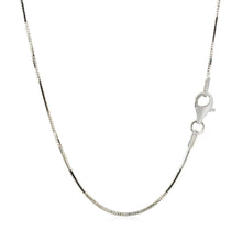Load image into Gallery viewer, Sterling Silver Rhodium Plated Octagonal Snake Chain 1.1mm
