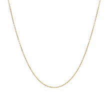 将图片加载到图库查看器，14k Yellow Gold Cable Link Chain 0.5mm
