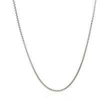 Load image into Gallery viewer, 14k White Gold Round Box Chain 1.35 mm
