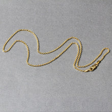 Load image into Gallery viewer, 14k Yellow Gold Forsantina Lite Cable Link Chain 1.5mm
