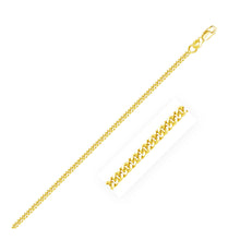 Load image into Gallery viewer, 2.0mm 10k Yellow Gold Gourmette Chain
