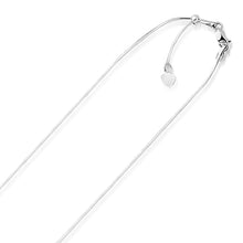 将图片加载到图库查看器，14k White Gold Adjustable Snake Chain 0.85mm

