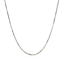 将图片加载到图库查看器，14k White Gold Adjustable Snake Chain 0.85mm
