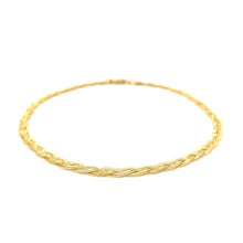 Load image into Gallery viewer, 3.5mm 14k Yellow Braided Foxtail Anklet
