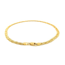 Load image into Gallery viewer, 3.5mm 14k Yellow Braided Foxtail Anklet
