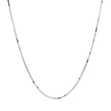 将图片加载到图库查看器，10k White Gold Adjustable Box Chain 0.85mm
