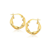 将图片加载到图库查看器，14k Yellow Gold Hoop Earrings (5/8 inch)
