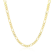 将图片加载到图库查看器，2.8mm 14k Yellow Gold Solid Figaro Chain
