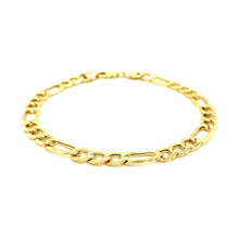 Load image into Gallery viewer, 6.5mm 14k Yellow Gold Lite Figaro Bracelet
