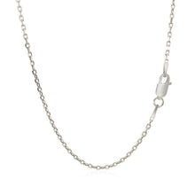 将图片加载到图库查看器，Sterling Silver Rhodium Plated Cable Chain 1.5mm
