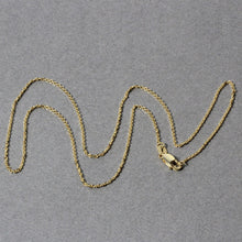 Load image into Gallery viewer, 14k Yellow Gold Diamond Cut Cable Link Chain 1.1mm

