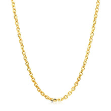 Load image into Gallery viewer, 2.6mm 14k Yellow Gold Diamond Cut Cable Link Chain
