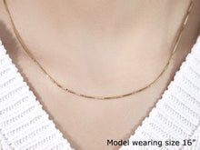 将图片加载到图库查看器，14k Yellow Gold Octagonal Box Chain 1.0mm
