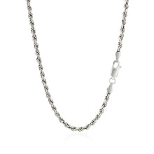 Load image into Gallery viewer, Sterling Silver 2.9mm Diamond Cut Rope Style Chain
