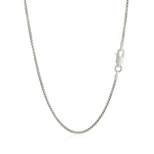 Load image into Gallery viewer, Sterling Silver Rhodium Plated Box Chain 1.3mm
