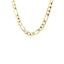Load image into Gallery viewer, 6.0mm 14k Yellow Gold Solid Figaro Chain
