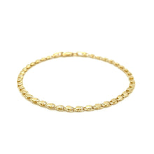 将图片加载到图库查看器，2.9mm 14k Yellow Gold Heart Bracelet
