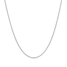 Load image into Gallery viewer, 14k White Gold Round Cable Link Chain 1.1mm
