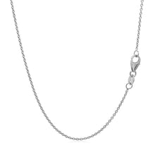 Load image into Gallery viewer, 14k White Gold Round Cable Link Chain 1.1mm
