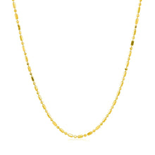 Load image into Gallery viewer, 14k Yellow Gold Diamond-Cut Alternating Bead Chain 1.2mm
