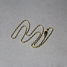 Load image into Gallery viewer, 14k Yellow Gold Diamond-Cut Alternating Bead Chain 1.2mm
