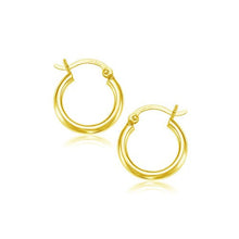 Load image into Gallery viewer, 14k Yellow Gold Polished Hoop Earrings (15 mm)
