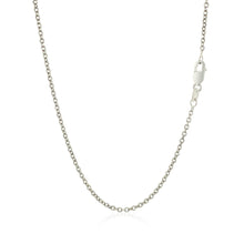 将图片加载到图库查看器，14k White Gold Diamond Cut Cable Link Chain 1.5mm
