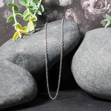 将图片加载到图库查看器，14k White Gold Diamond Cut Cable Link Chain 1.5mm
