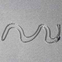 将图片加载到图库查看器，14k White Gold Diamond Cut Cable Link Chain 1.5mm
