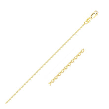 Load image into Gallery viewer, 10k Yellow Gold Diamond Cut Cable Link Chain (1.10 mm)

