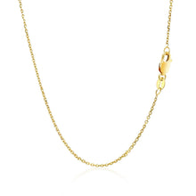 Load image into Gallery viewer, 10k Yellow Gold Diamond Cut Cable Link Chain (1.10 mm)
