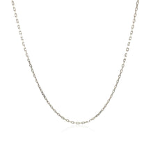 将图片加载到图库查看器，Sterling Silver Rhodium Plated Cable Chain 1.1mm
