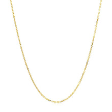 将图片加载到图库查看器，18k Yellow Gold Cable Chain 1.1mm
