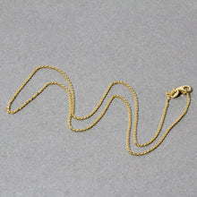 Load image into Gallery viewer, 14k Yellow Gold Round Cable Link Chain 1.2mm
