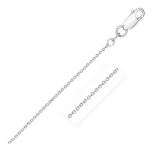 Load image into Gallery viewer, Sterling Silver Rhodium Plated Round Cable Chain 2.1 mm
