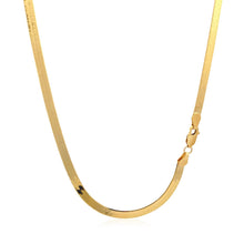 Load image into Gallery viewer, 4.0mm 14k Yellow Gold Super Flex Herringbone Chain
