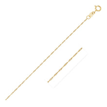 Load image into Gallery viewer, 14k Yellow Gold Singapore Chain 0.6mm
