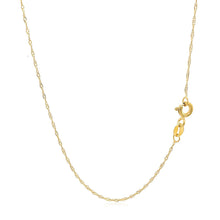 Load image into Gallery viewer, 14k Yellow Gold Singapore Chain 0.6mm

