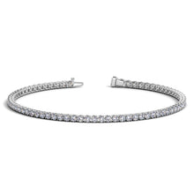Load image into Gallery viewer, Lab Grown Round Diamond Tennis Bracelet in 14k White Gold (2 cctw F/G  VS2/SI1)
