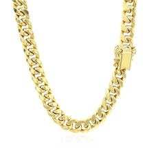 Load image into Gallery viewer, 7.25mm 10k Yellow Gold Semi Solid Miami Cuban Chain
