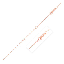 Load image into Gallery viewer, Double Extendable Cable Chain in 14k Rose Gold (1.0mm)
